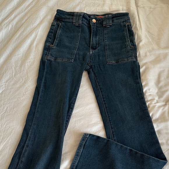 Anthropologie - Pilcro High Rise Dark Blue Jeans - Picture 7 of 12